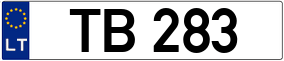 Trailer License Plate